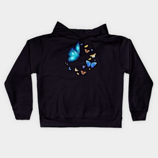 Lots Of Butterfies Colourful Design Kids Hoodie